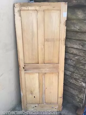 £65 • Buy 28 3/4x70 1/2” Reclaimed Victorian Stripped Pine 4 Panel 2over2 Internal Door