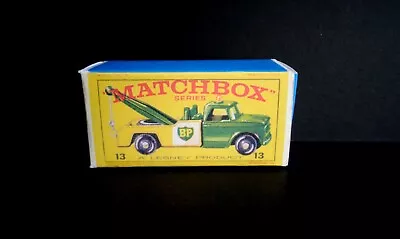 Matchbox Lesney No13d BP Dodge Wreck Truck Reverse Colour Reproduction Box Only • £2.89