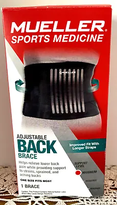 Mueller Adjustable Back Brace One Size Fits Most 28 - 50 Inches • $15