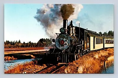 Postcard Edaville Railroad Locomotive Engine #7 South Carver Massachusetts • $3.99