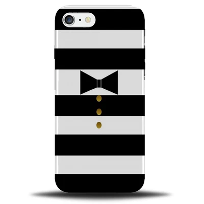 £11.99 • Buy Black And White Bow Tie Suit Phone Case Cover Gold Buttons Stripes Striped B210