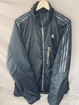 Adidas Primaloft Men’s Insulated Black Reflective Coat/Jacket Cinch Waist LG • $49.99