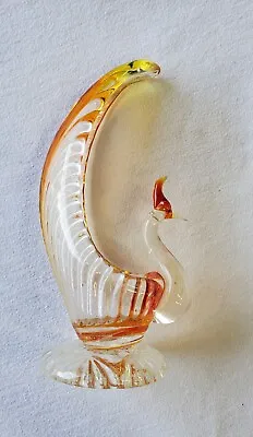 Rare Murano Glass Rooster Bowl Dish 8  B35 • $34.99