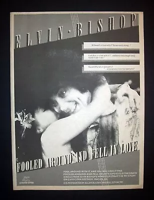 Elvin Bishop Fooled Around And Fell In Love 1976 Short Print Poster Type Ad • $9.99