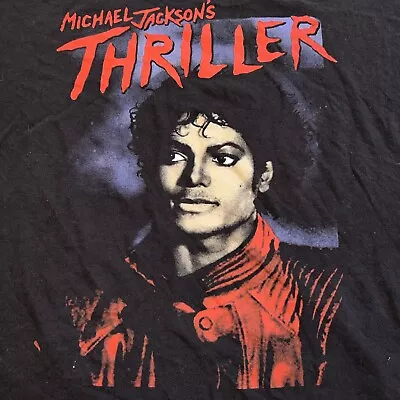 NWOT Official Michael Jackson ‘Thriller’ Concert Tour Black Shirt 3XL Moonwalk • $39.99