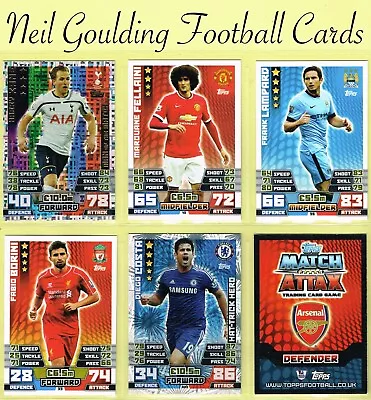 Topps MATCH ATTAX EXTRA 2014-15 ☆ PREMIER LEAGUE ☆ Football Cards • £0.99