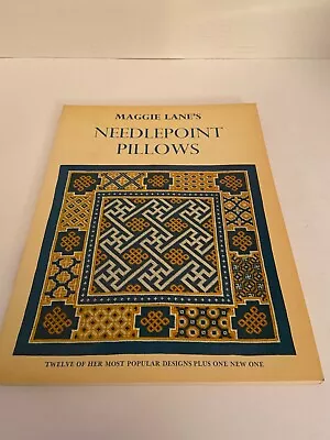 Maggie Lane's Needlepoint Pillows Paperback 1976 Twelve Popular Designs + 1 New • $5.50