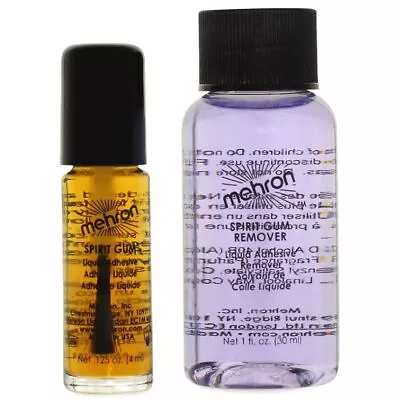 Theatrical Makeup Halloween Party Spirit Gum With Remover Adhesive Kit ~ Mehron • £12.04