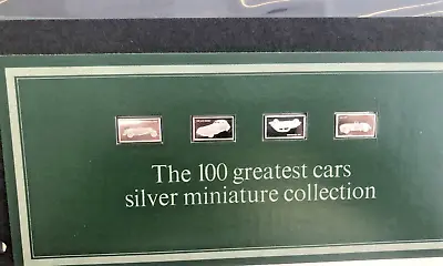 £22.99 • Buy 4 John Pinches 100 Greatest Cars Miniatures Silver 925 Ingots Issue 19 Nos 73-76
