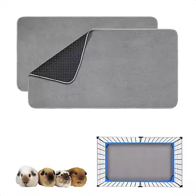 Guinea Pig Cage Liner Washable Reusable Leakproof C&C 2X1 (2 Pack) Gray • $26.29