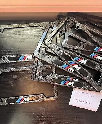 Bmw M Performance Carbon Fiber Tag Plate Cover  • $14.99