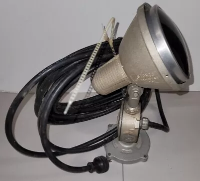 Vintage Stonco Crouse-Hinds LARGE Green Industrial Flood Light WORKING • $99.99