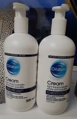 Oilatum Eczema And Dry Skin Emollient Cream 500 Ml X 2 EXPIRY 08/2025 11/2025 • £14.99