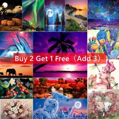 $8.99 • Buy 5D Diamond Painting Art Animal Embroidery Cross Stitch Kits DIY Gifts Home Decor