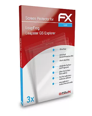 AtFoliX 3x Screen Protector For LeapFrog Leapster GS Explorer Clear • £11.39