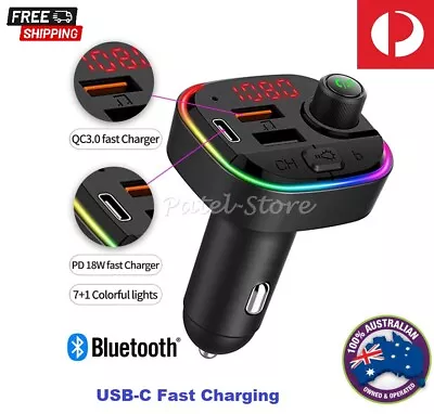 Bluetooth 5.0 FM Transmitter Handsfree USB Charger Car Kit Radio Adapter PD Fast • $16.99