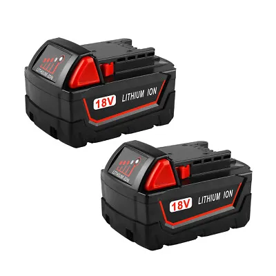 2X Battery For Milwaukee Li-ion Rapid Fast Charger Dual Ports M12-18FC M12 M18 • £37.90