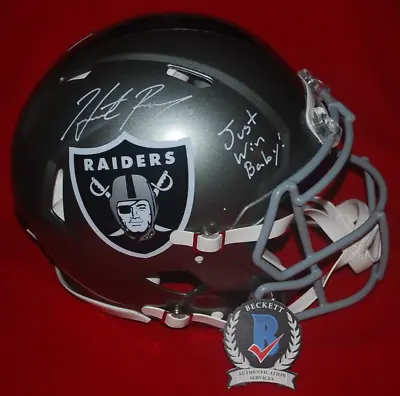 HUNTER RENFROW LAS VEGAS RAIDERS Signed FLASH Full Size Helmet Beckett  WW31711 • $934.06