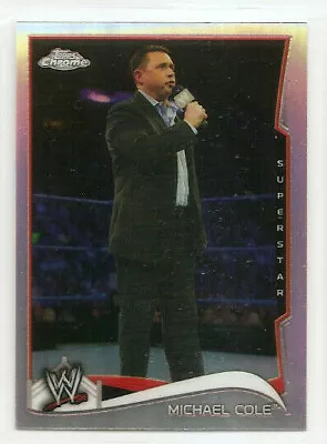 MICHAEL COLE 2014 Topps Chrome WWE Silver Refractor #32 • $2.49