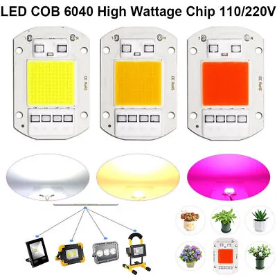 1-10PACK Smart IC 20-50W Driverless COB LED Chip For Plant Grow Lamp Floodlight • $9.99