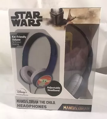 Mandalorian The Child Baby Yoda Kid Friendly Wired Headphones Star Wars Disney • $11.79