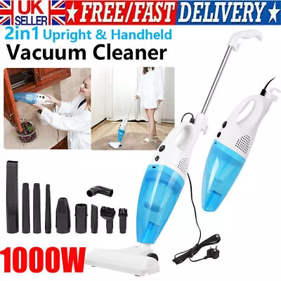 Stick Vacuum Cleaner Bagless 1000W - 2 In 1 Upright &Handheld Lightweight Hoover • £24.99