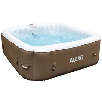 Inflatable Hot Tub 6 Person SPA Portable Plug And Play Blow Up Hottub Jet Pump • $561.94