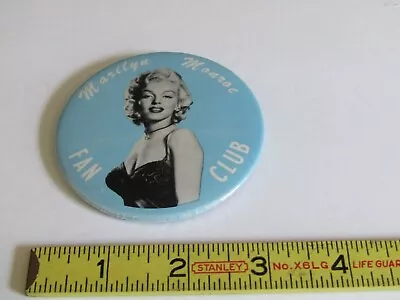 1- Marilyn Monroe Fan Club  3  Vintage Movie Star Pin-Back Button. • $9.99