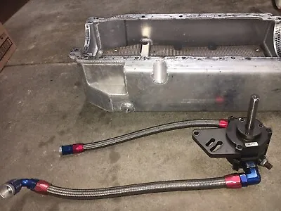 MOROSO OIL PAN Wet Sump With Single Stage External Oil Pump BBC Mark IV  USED • $1499