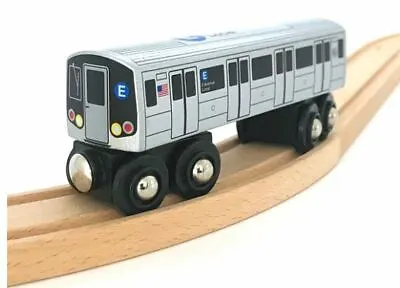 Munipals MP01-110E MTA NYC E Train Subway 8th Avenue Local Wooden R160 Car • $24.95