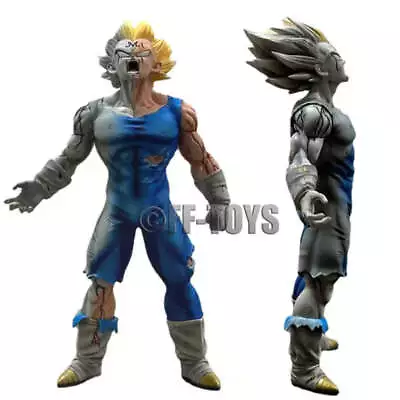 Anime Dragon Ball Z Majin Vegeta Figure Self-destruct Vegeta 25cm PVC Action Fig • $35