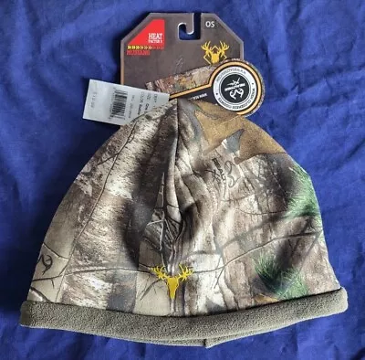 HOT SHOT Mens Mustang Stretch Fleece Performance Hunting Camo Beanie NWT • $15.89