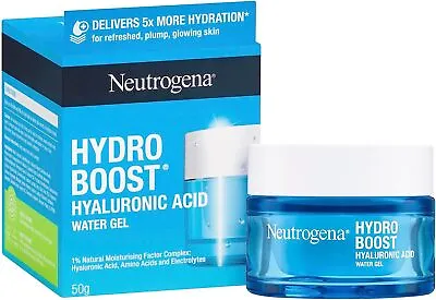 New Neutrogena Hydro Boost Hyaluronic Acid-Water Gel Moisturizer 50 G White • $33.49
