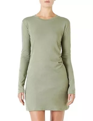 VIKTORIA & WOODS Size 1 Green Resource Mini Dress Cotton • $45