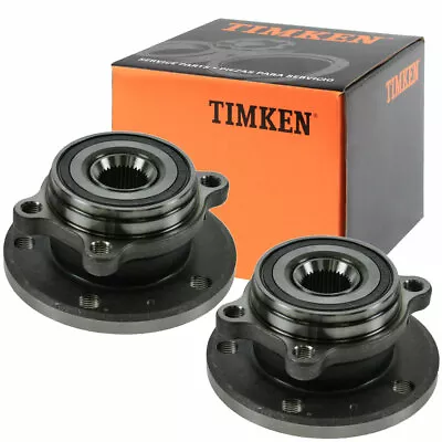 TIMKEN Front Wheel Bearing & Hub Pair For VW Jetta Passat CC Tiguan Beetle V6 • $148.25