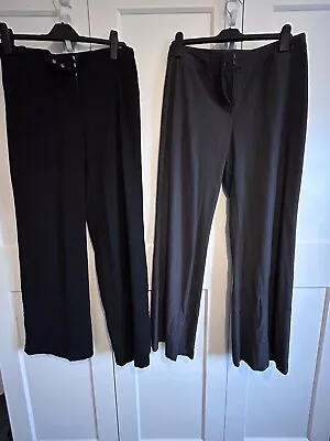 Two Pairs Ladies Trousers 12 Tall • £12