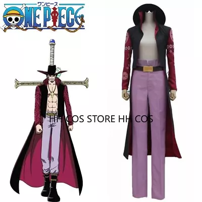 Dracule Mihawk Hawk-Eye Cosplay Costume Halloween Christmas Uniform Custom Made • $109.99