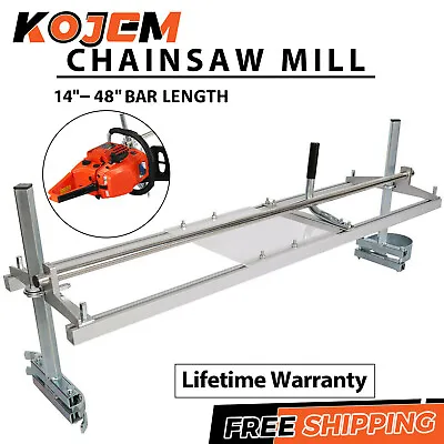 Portable Chainsaw Mill 48  Inch Planking Milling Bar Size 14  To 48  • $69.50