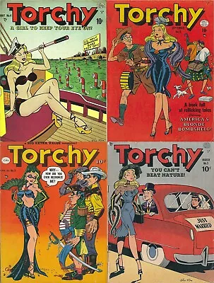 6 Old Issues Of Torchy Comic Strip Fantasy Spicy Risqué Sexy Art Magazine On DVD • $12.99