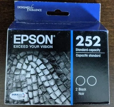 Epson 252 Black Ink Cartridge (T252120) Combo 2 Pack • $14.99
