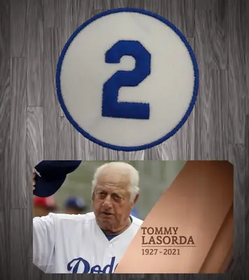 Tommy Lasorda Patch Los Angeles Dodgers LA Memorial Baseball Jersey Patch #2 • $9.95