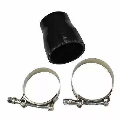 3  To 2.5  Inch Silicone Reducer Coupler Turbo Pipe Black +2x T-Bolt Clamps • $9.88