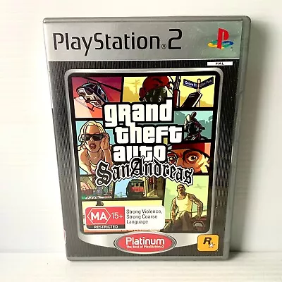 Grand Theft Auto San Andreas - PS2 - Tested & Working - Free Postage • $13.88