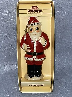 $69.99 • Buy 1987 Gorham Vfac-51 Vaillancourt Folk Art Santa Claus Ornament 5 1/2  With Box