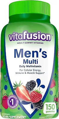 Vitafusion Gummy Vitamins For Men Berry Flavored Daily Multivitamins For Men • $14.98