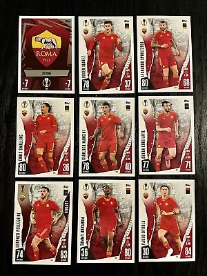 Topps Match Attax 2023/24 As Roma Full Team Set Of All 9 Cards • £2.25