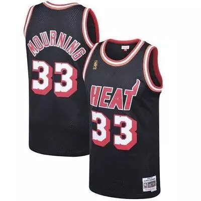 Alonzo Mourning Miami Heat Black Throwback Swingman Jersey • $31.99
