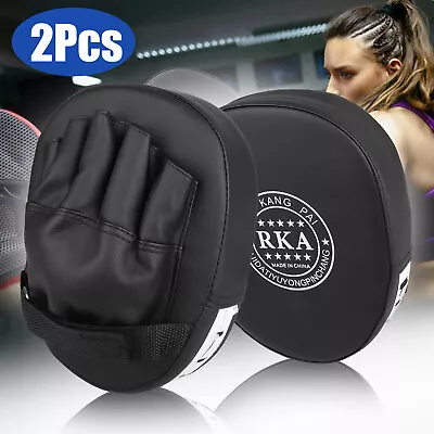 2PCS MMA Boxing Punching Mitts Sparring Gloves Kick Target Focus Training Pads • $14.98