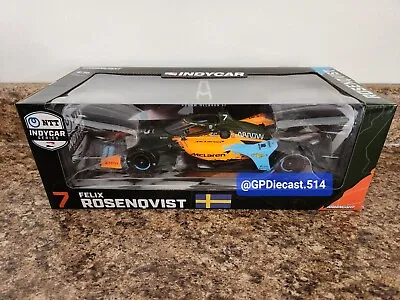 2022 Felix Rosenqvist #7 Arrow McLaren Indy 500 Undefeated Livery 1/18 Diecast  • $74.99