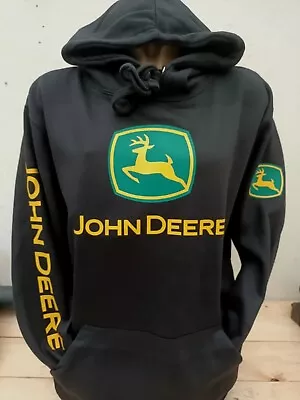 John Deere Hoodie JD KIDS AND ADULT SIZES Tractor Enthusiast Farming 5YRS-3XL • £28.99